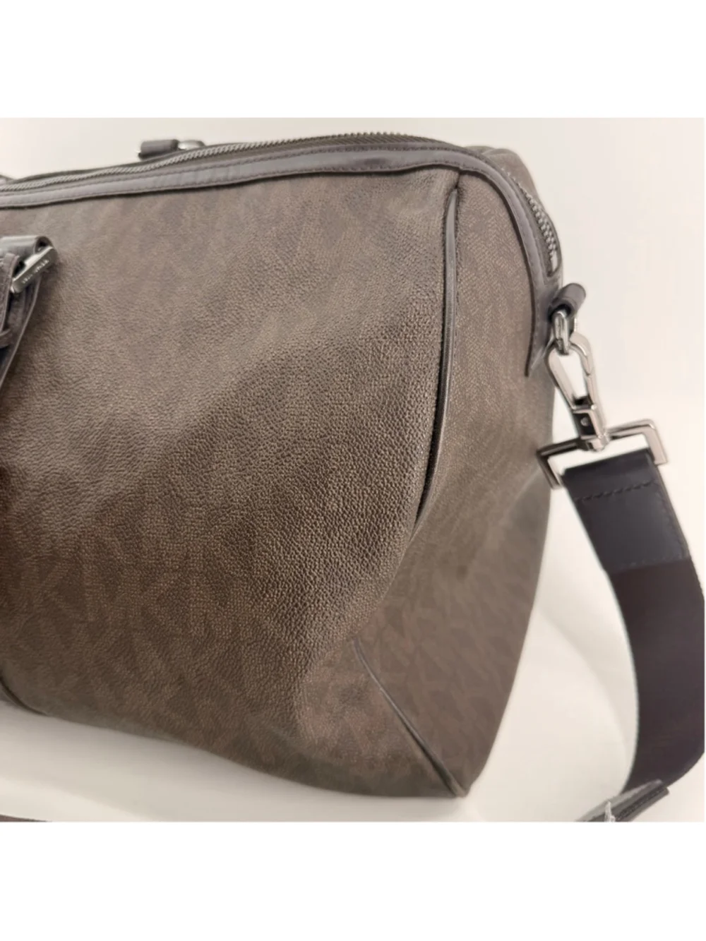 Michael Kors Jet Set Travel Large Duffle Bag Handbag Brown With Strap